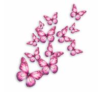 x12 Persian Pink Butterfly Vinyl Decal Stickers, Cover Marks, Wall Graphics