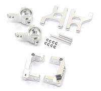 X18A-Metal Front Steering Cup C Hub Carrier Suspension Arm Set For 1/10 RC Crawler Car Tamiya CC01 CC-01 Upgrade Parts
