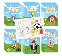 X1zuue Bulk Soccer Coloring Books, 96Pcs Mini Drawing Booklet for Kids