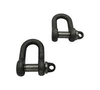 X2 0.25 Ton Self Colour Large Dee Shackles with Screw Pin - 250KG D High Tensile Lifting Towing