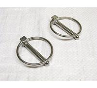 X2 10MM Stainless Steel Linch Pins - Lynch Fastener Sailing Boat Trailer Safety Clip Ring Quick Release