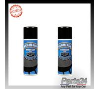 x2 400ml Matt Black Barbecue BBQ Paint Aerosol Durable Heat Resistant
