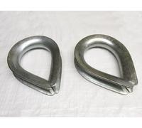 X2 52MM Galvanised Thimbles To BS464 - Lifting Heavy Duty Galv 2 1/6 Inch