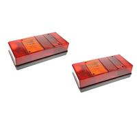 x2 AJBA Trailer Rear Combination Lamps, FP.15.115, Maypole 8501B, Bulb, Maypole