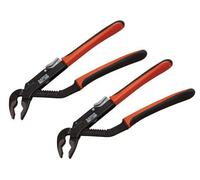 X2 Bahco Ergo 8224 250mm 10" Slip Joint Waterpump Pipe Nut Plier 45mm Capacity