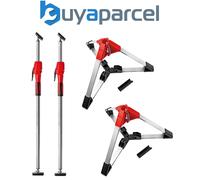 X2 Bessey STE370 Telescopic Drywall Support 2070-3700mm + X2 Tripod Support Base