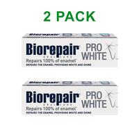 x2 Biorepair Pro White Toothpaste Repairs The Enamel Providing White & Shine