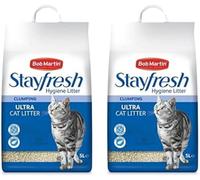 x2 Bob Martin- Stayfresh Ultra Clumping Cat Litter clean and fresh 5L Haynesdiscount ltd