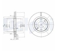 x2 Brake Disc BG2387 Fits Citroen Peugeot Berlingo BX Xantia Xsara Picasso