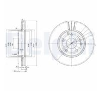 x2 Brake Disc BG3240C Fits Mercedes-Benz C-Class CLC-Class CLK E-Class SLK