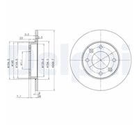 x2 Brake Disc BG3653 Fits Citroen Peugeot Berlingo Multispace C2 Enterprise