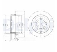 DELPHI BG4037 Brake disc