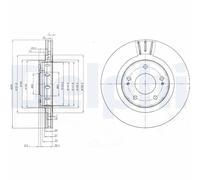 x2 Brake Disc BG4038C Fits Citroen Mitsubishi Peugeot C-Crosser Enterprise