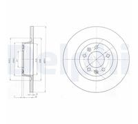 x2 Brake Disc BG4085 Fits Citroen Fiat Peugeot Toyota Dispatch Scudo Expert
