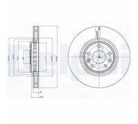DELPHI BG4266 Brake disc