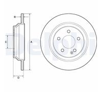 DELPHI BG4811C Brake disc