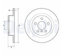 x2 Brake Disc BG4812C Fits BMW Mini 1 Series 2 Series i3 X1 X2 Mini Solid
