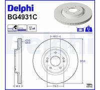 DELPHI BG4931C Brake disc