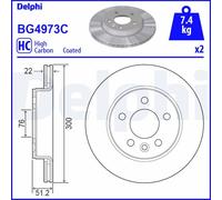 DELPHI BG4973C Brake disc