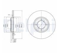 x2 Brake Disc Delphi BG2061 Fits Ford Capri Corsair Corsair Estate Escort Zephyr