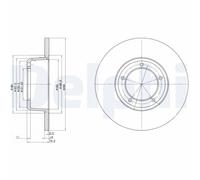 DELPHI BG2297 Brake disc