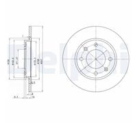 DELPHI BG2800 Brake disc