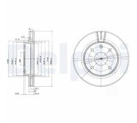 DELPHI BG4003 Brake disc