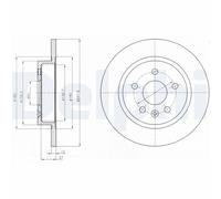 DELPHI BG4199C Brake disc