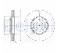 x2 Brake Disc Delphi BG4264 Fits Renault Fluence Laguna Latitude Megane Scenic