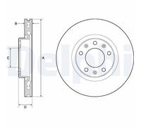 DELPHI BG4669C Brake disc