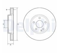 DELPHI BG4788C Brake disc