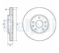 DELPHI BG4815C Brake disc