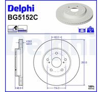 DELPHI BG5152C Brake disc