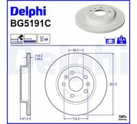 DELPHI BG5191C Brake disc