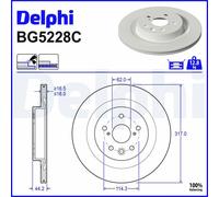 x2 Brake Disc Delphi BG5228C Fits Lexus Subaru Toyota NX RZ Solterra bZ4X Vented