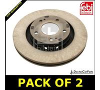 x2 Brake Discs 4615A179 MR205215 MR128659 Febi 28440