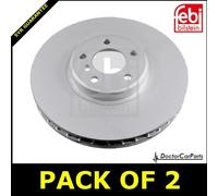 x2 Brake Discs Front 34116756847 Febi 24801