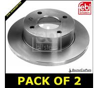 x2 Brake Discs Front FOR FORD SIERRA BNC GBC 6169972 5024745 5022662 05667