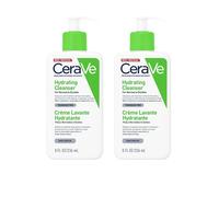x2 CeraVe Hydrating Cleanser with Hyaluronic Acid for Dry Skin 236ml