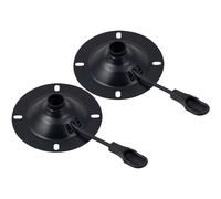 (x2) Charles Jacobs Round / Circular Office Chair Stool Base Plate Mechanism with Raise Lower Height Function