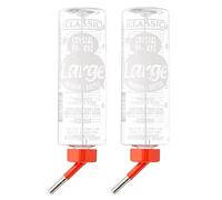 x2 CLASSIC Rabbit Bottle 600ml LARGE Bunny Bottle With Wire Recyclable Strong