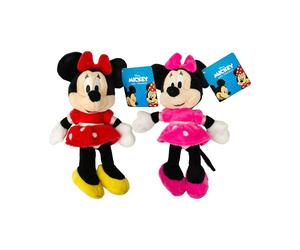 X2 Disney Minnie Mouse Plush 20cm Soft Toy Figure