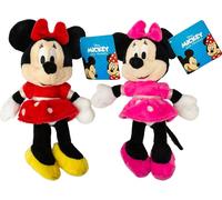 X2 Disney Minnie Mouse Red / Pink Plush 20cm Soft Toy Figure - Full Set