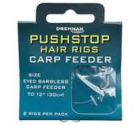 x2 Drennan Quickstop Hair Rigs Carp Feeder Size 8 Barbless