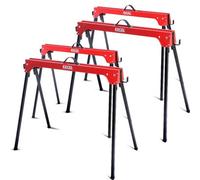 X2 Excel Twin Pack 5157 Compact Folding Steel Saw Horse Heavy Duty Up To 500Kg