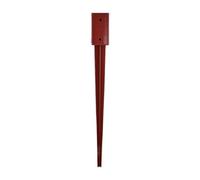 X2 Fence Post Spike Support Holder 3"4"bolt Grip Metpost 75 X75X750mm
