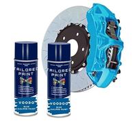 X2 For BMW For Porsche VooDoo Blue M-Sport Heat Resistant Aerosol Caliper Paint
