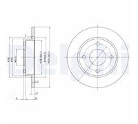 DELPHI BG3055 Brake disc