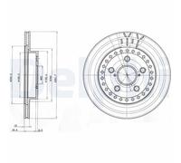 Delphi BG3536 2x Brake Discs Front 302mm Outer Diameter Vented Fits Toyota RAV4