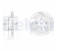 x2 Front Brake Disc Delphi BG3564 Fits Porsche 911 Boxster Cayman Braking System